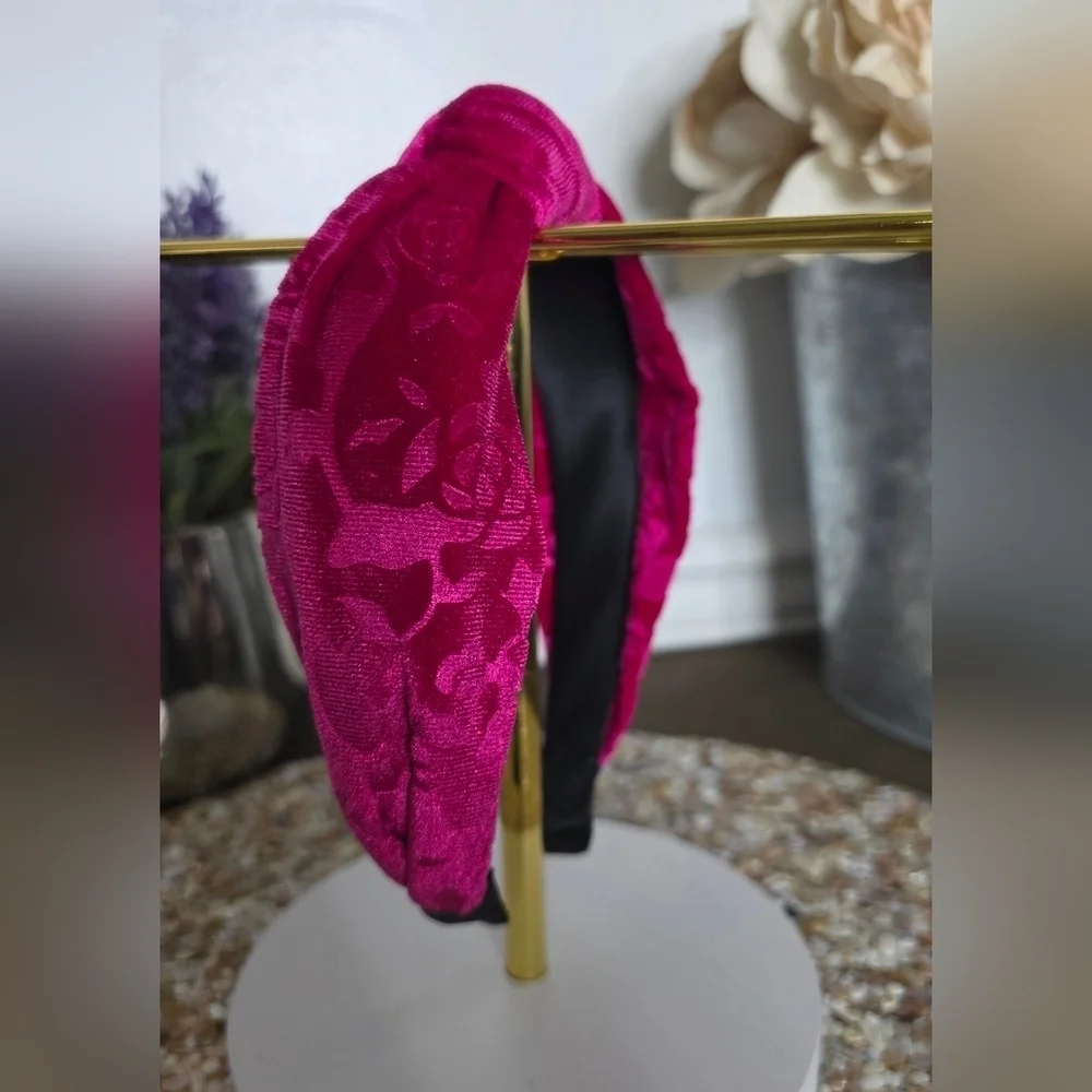 Vibrant Fuchsia Floral Headband